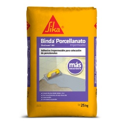 Adhesivo impermeable Sika Binda Porcellanato 25 Kg