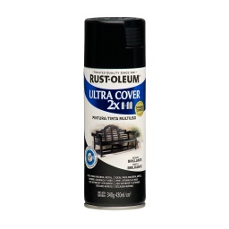 Aerosol Rust Oleum U.Cover 2X negro bte 340g