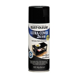 Aerosol Rust Oleum U.Cover 2X negro semi-bte 340g