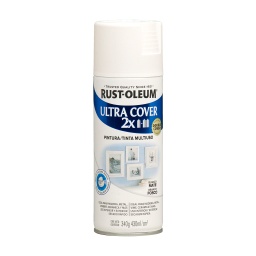 Aerosol Rust Oleum U.Cover 2X blanco mate 340g