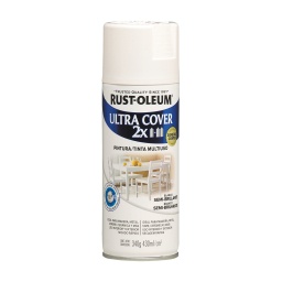 Aerosol Rust Oleum U.Cover 2X blanco semi-bte 340g