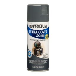 Aerosol Rust Oleum U.Cover 2X gris oscuro bte 340g