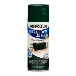 Aerosol Rust Oleum U.Cover 2X verde oscuro bte 340g