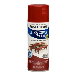 Aerosol Rust Oleum U.Cover 2X rojo colonial bte 340g