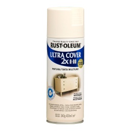 Aerosol Rust Oleum U.Cover 2X blanco viejo satin 340g