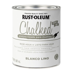 Brochable Rust Oleum tizado blanco lino 0.887lt