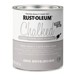 Brochable Rust Oleum tizado gris envejecido 0.887lt