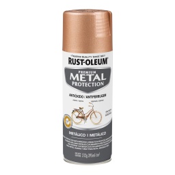 Aerosol Rust Oleum  Protec.xido metal oro rosa 312g