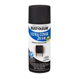 Aerosol Rust Oleum U.Cover 2X negro ultra mate 340g