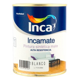 Pintura Sinttica mate p/int. Incamate Blanco Inca 1L