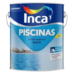 Pintura ltex acrlico Piscinas Inca Azul 4L