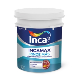 Latex int. Incamax Rinde Ms Blanco Mate Inca 20L