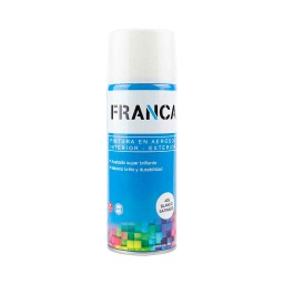 Aerosol Franca Esmalte Blanco Satinado 400ml. Ref.40S