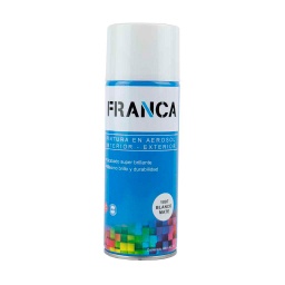 Aerosol Franca Esmalte Blanco Mate 400ml. Ref.1007