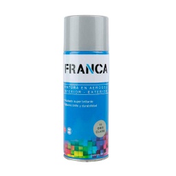 Aerosol Franca Esmalte Gris Claro 400ml. Ref.11