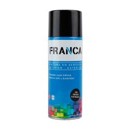 Aerosol Franca Esmalte Negro Satinado 400ml. Ref.39S