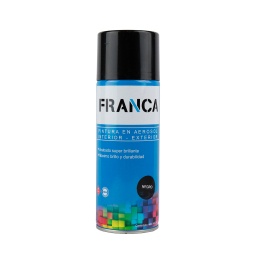 Aerosol Franca Esmalte Negro Mate 400ml. Ref.4