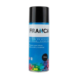 Aerosol Franca Esmalte Negro Alta Temperatura 400ml. Ref.1200