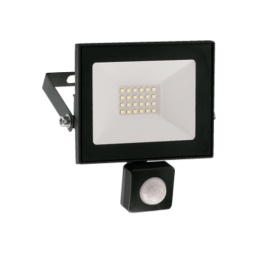 Foco led Vivion 20W c/sensor negro IP65 - fra