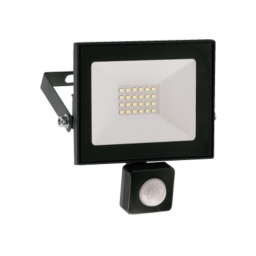 Foco led Vivion 30W c/sensor negro IP65 - fra