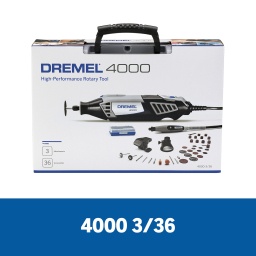 Minitorno Dremel 4000 con 36 accesorios y 3 aditamentos