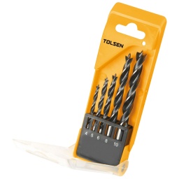 Set Tolsen Mechas p/madera 5pz 4-5-6-8-10mm 75625