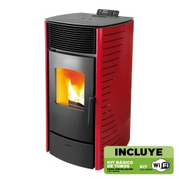 Calefactor a pellet Vivion Forte 10  10kW rjColores: 1