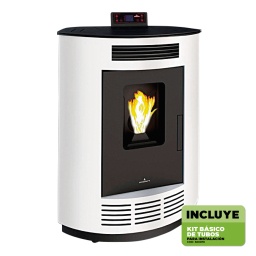 Calefactor a pellet Vivion esquinera Nina 8kW mk