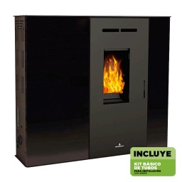 Calefactor a pellet Vivion pasillera Lupe 9kW ng