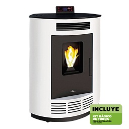 Calefactor a pellet Vivion esquinera Nina 8kW mf