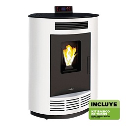 Calefactor a pellet Vivion esquinera Nina 8kW ng