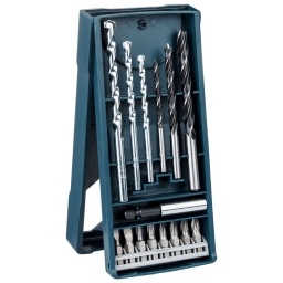 Set Mini-X-Line Bosch 15 pzs para perforar y atornillar